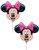 Broward Balloons Minnie Mouse Head Mini Shape 14 Inch Balloons -Qty3-