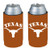 College Team Logo Logo Ultra Slim 12oz Beer Can Holder Insulator Coolers - 2-Pack -Texas Longhorns-