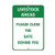 Jesiceny Great Tin Sign Livestock Ahead Please Close The Gate Behind You Aluminum Metal Sign Wall Decoration 12x8 INCH
