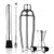 Cocktail Shaker Set Martini Shaker Bartender Kit 24oz Stainless Steel Drink Shaker with Spoon Jigger Muddler and 2 Liquor Pourers Professional Bar Tools Set for Bartenders  and  Beginners