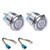 Monrand 2 Pcs Latching Push Button Switch12V DC ON-Off Self-Locking Latching Push Button Switch Waterproof LED Light Toggle Switches with Wire Socket Plug Mounting Hole -White 22MM-