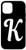 iPhone 12-12 Pro Black white Monogram K Initial Capital Letter K Gifts Phone Case