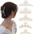 Hair Claw Clip Jaw Barrette - 5 Pcs Nonslip Hair Clips Claw Barrettes for Women and Girls for Thin Hair Strong Hold Hair Clips for Thick Hair -pearl-