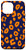 iPhone 12 Pro Max Blue Navy and Orange Leopard Cheetah Print Animal Pattern Case
