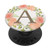 Pretty Watercolor Floral Monogram A Initial Letter PopSockets PopGrip- Swappable Grip for Phones  and  Tablets