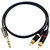 1/4 Inch TRS to Dual RCA Audio Cable (6FT) - Male 6.35mm 1/4 TRS to 2RCA Connector Wire Cord Plug Jack 1PC