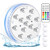 Creatrek Submersible Waterproof LED Lights for Shower 4 Magnets and 4 Suction Cups Pool Lights 16 Color Changing Underwater Pool Lights for Above Ground Pools Inground Pools Bathtub Hot Tub