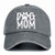 Womens Embroidered Baseball Cap Distressed Cotton Vintage Dad Hat Unconstructed and Low Profile-Grey-