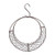 Mokylor Wire Wreath Frame Hanger Succulent Pot Iron Wire Wreath Frame Moon Shaped Metal Hanging Planter Plant Holder Flower Hanging Basket
