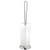 InterDesign Toilet Bowl Brush and Holder for Bathroom Storage - Chrome-White