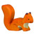Holztiger Squirrel Standing Toy Figure Orange