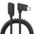 Poyiccot Coild USB C Cable Coild USB C 90 Degree Right Angle USB C Extension Cable Spiral USB C Coiled Spring Type C Male to Female Extension Cord for MacBook Smartphone Stretched 1.8m