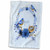 3D Rose Two Bluebirds Building A Nest On A Floral Watercolor Wreath Hand Towel 15" x 22"