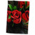 3D Rose Red Roses On Black TWL_37240_1 Towel 15" x 22"