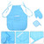 Kids Chef Cosplay Toys Set 11pcs Cake Baking Role Play Set Kids Kitchen Costume Apron Chef Hat Cooking Mitt Cookie Cutters Kit-Blue 11 piece set-