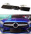 KENPENRI Grille Front Emblems 3D Decal Nameplate Car Decal Logo Badge Metal Labeling Sticker - Matte Black