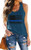American Flag Tank Tops Women 4th of July Sleeveless Tee Tops Patriotic Shirt USA Flag Stars Stripes T-Shirt -Blue XX-Large-