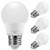 Smartinliving LED A15 Bulb, 25 Watts LED Globe Light Bulbs Equivalent, 4W LED Lights Bulb Soft White 2700K, E26 Medium Screw Base 320 Lumens A15 shape Decorative Edison Home Lighting (Pack of 4)