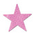 Beistle Embossed Foil Star Cutout 5-Inch Pink