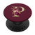 Maroon floral Initial Letter P monogram burgundy flowers PopSockets PopGrip- Swappable Grip for Phones  and  Tablets