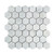 Carrara White Italian -Bianco Carrara- Marble 2 inch Hexagon Mosaic Tile Polished