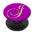 J Yellow Pink Purple Initial Monogram Capital Letter Name PopSockets Grip and Stand for Phones and Tablets
