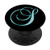 S Teal Black Turquoise Monogram Initial Capital Letter Name PopSockets PopGrip- Swappable Grip for Phones  and  Tablets