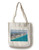 Lantern Press Miami Florida Aerial View -100 percent Cotton Tote Bag Reusable-