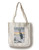 Lantern Press Camano Island Washington Blue Heron and Fog -100 percent Cotton Tote Bag Reusable-