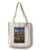 Lantern Press Tampa Florida Skyline at Night -100 percent Cotton Tote Bag Reusable-