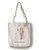Lantern Press Mount Baker Washington Snowman with Skis -100 percent Cotton Tote Bag Reusable-