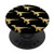 Raptor Dinosaur Velociraptor Black Pattern PopSockets Grip and Stand for Phones and Tablets