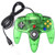 suily USB Controller for Classic N64 Games Wired USB Gamepad Joystick for Windows PC Mac Linux Raspberry Pi 3 -Clear Green-
