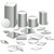 150 Pieces 3 Shapes Mirror Mosaic Tile Round Diamond Square Mini Mosaic Mirrors DIY Craft Mirrors Decorative Glass Mirrors for Projects Traveling Framing Decoration