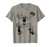 Cat Kitty Playing Music Note T-Shirt Black Cat lover Gift T-Shirt