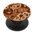 Love Coffee Latte Brown Heart Pattern PopSockets Swappable PopGrip