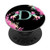 Girly Animal Monogram D Name Capital Unicorn Initial Letter PopSockets PopGrip- Swappable Grip for Phones  and  Tablets