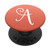 Monogram Letter A Name Pretty Coral Gradient Xr Color Ombre PopSockets PopGrip- Swappable Grip for Phones  and  Tablets