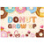 Allenjoy 7x5ft Donut Grow Up Backdrop for Newborn Kids Girls Happy 1st Birthday Party Supplies Photography Background Sweet Donuts Dessert Table Decor Banner Baby Shower Portrait Photo Booth Props