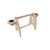 Hamiledyi Parrot Wood Perch Stand Bird Grinding Table Platform Birdcage Feeder Stands with Feeder Dish Cup Portable Play Toys Table Playstand Cage for Cockatiels Parakeets Finch