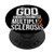 God Stronger Multiple Sclerosis MS Awareness Orange Ribbon PopSockets PopGrip- Swappable Grip for Phones  and  Tablets