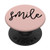 Smile - Motivational Quote on Pink PADQ033c PopSockets PopGrip- Swappable Grip for Phones  and  Tablets