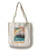 Lantern Press Sanibel Florida Pier and Sunset -100 percent Cotton Tote Bag Reusable-