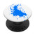 Blue Paint Splatter PopSockets PopGrip- Swappable Grip for Phones  and  Tablets
