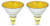 Pack of 2 70Par38/FL/Y Halogen 70-Watt, Yellow BugFloodlight, Medium Based (E26), PAR38 Reflector Colored Bulb, Yellow