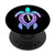 Colorful Sea Turtle Lover Gift Teal Purple Ocean Letter A PopSockets PopGrip- Swappable Grip for Phones  and  Tablets