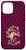 iPhone 12 Pro Max Maroon floral Initial Letter S monogram blush flowers Case