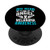 Melanoma Awareness Skin Cancer Black Ribbon Safe Sun SPF PopSockets Grip and Stand for Phones and Tablets