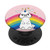 Cute Rabbit Unicorn PopSocket Rainbow Colorful On Pink PopSockets Grip and Stand for Phones and Tablets