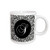 3dRose Letter S Black and White Damask Ceramic Mug 11-Ounce